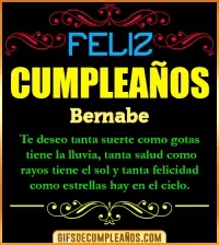 GIF Frases de Cumpleaños Bernabe